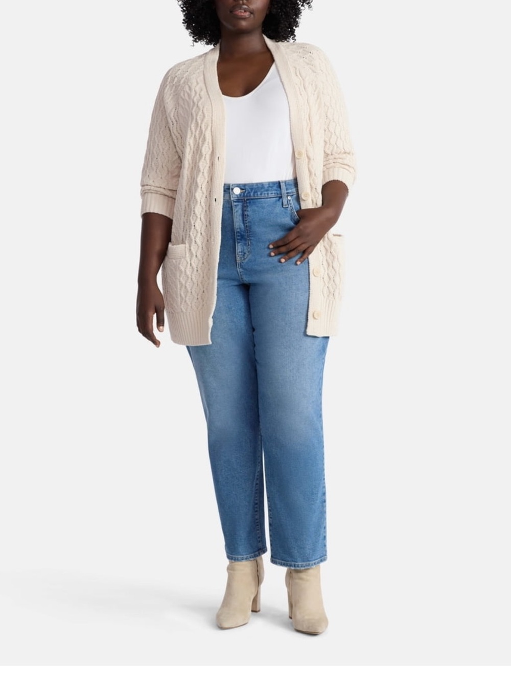Women's Plus Size Core Straight High Rise Jeans Size 22W Petite